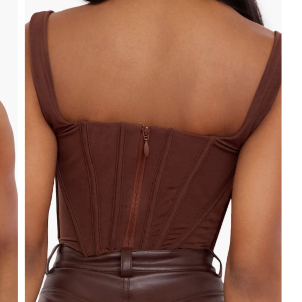 HOUSE OF CB Ninetta Mesh Corset Top - NEW - Picture 3 of 7